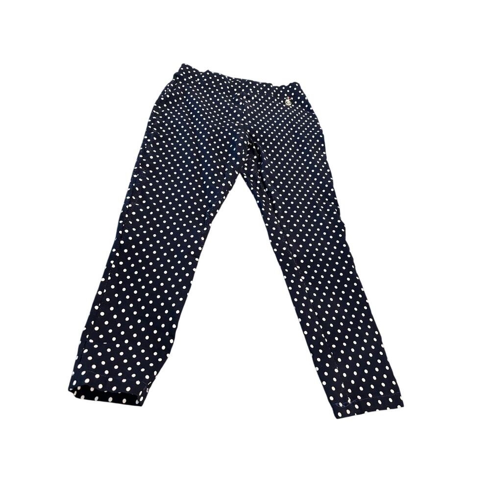 Tommy Hilfiger Navy Blue Polka Dot Pants Size 6